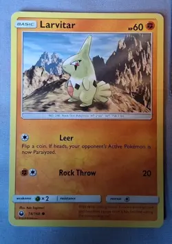 Pokemon Multiple Larvitar Cards and Pokemon Energy Card - Image 4