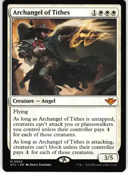 Archangel of Tithes M Outlaws of Thunder Junction OTJ Normal 2MTG NM - Image 1