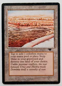 MtG 1 x Strip Mine | Antiquities | Old School - Image 1
