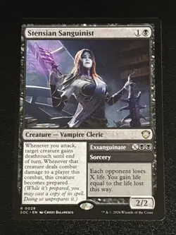 MTG Commander: Secrets of Strixhaven Stensian Sanguinist 0029 NM Rare - Image 1