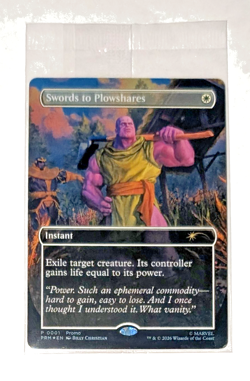 THANOS MTG PSA EXCLUSIVE HOLOFOIL PROMO P 0001 SWORDS TO PLOWSHARES SEALED - Image 1