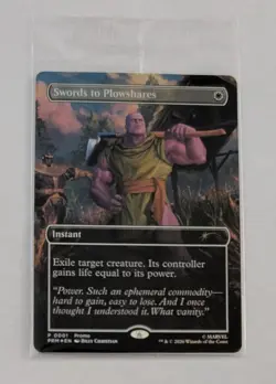 THANOS MTG PSA EXCLUSIVE HOLOFOIL PROMO P 0001 SWORDS TO PLOWSHARES SEALED - Image 3