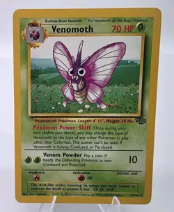 Pokemon Jungle Venomoth Non-Holo 29/64 VG Has Wear - Image 1