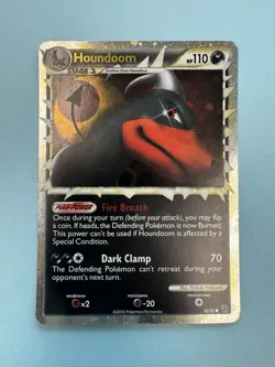 Pokemon Houndoom 82/90 Undaunted Ultra Rare Holo Stage 1 PRIME 2010 Card LP - Image 1
