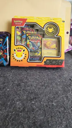 Sealed 30th Anniversary Pokemon Day 2026 Box w/ Pikachu Promo & Coin. In Hand - Image 1