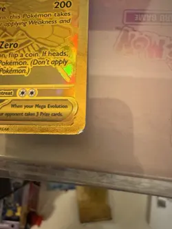 Pokemon PO Mega Zygarde EX Gold #124/088 Very Minor Flaw (See Pictures) - Image 3