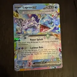 Pokemon TCG Stellar Crown Lapras EX Double Rare Card 032/142 mint - Image 1