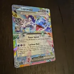 Pokemon TCG Stellar Crown Lapras EX Double Rare Card 032/142 mint - Image 2