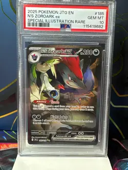 N's Zoroark ex SV9: Journey Together Pokemon SIR 185/159 PSA 10 GEM MINT Holo - Image 2