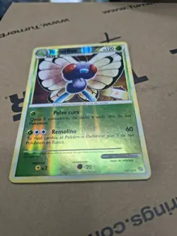 Pokemon Butterfree Heartgold & Soulsilver 16/123 Reverse Holo Rare HP 120 Engli… - Image 2