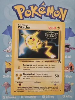 Pokemon TCG Pikachu (Movie Promo) 04/53 Wotc Black Star Promo Card - Image 1