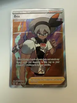 Pokemon Bea Vivid Voltage 180/185 Full Art Trainer Ultra Rare Holo - Image 1