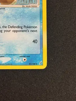 POKEMON TCG WARTORTLE 43/100 EX CRYSTAL GUARDIAN UNCOMMON STAMPED REVERSE Holo - Image 4