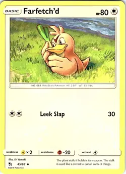 Farfetch'd 45/68 Uncommon Hidden Fates Pokemon Near Mint - Image 2