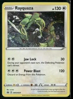 Rayquaza SWSH029 Holo Promo Sword & Shield Promo Pokemon Near Mint - Image 1