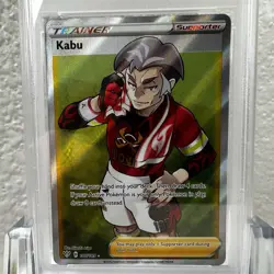 2020 Pokemon Sword & Shield Darkness Ablaze Kabu FULL ART #186/189 - PSA 10 - Image 3
