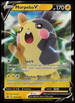 Morpeko V SWSH056 Holo Promo Sword & Shield Promo Pokemon Near Mint - Image 1