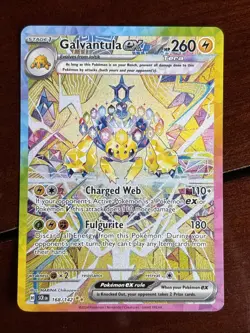 Pokemon Stellar Crown Galvantula Ex 168/142 Special Illustration Rare - Image 1