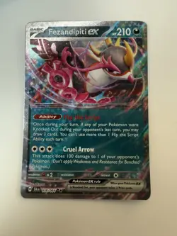 Pokemon Fezandipity EX 038/064 NM Double Rare Shrouded Fable - Image 1