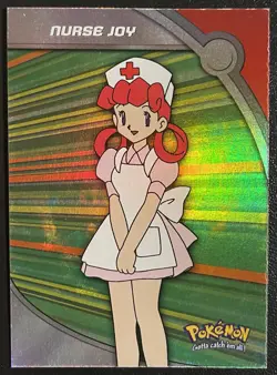2000 Topps Pokemon TV Series 3 Nurse Joy RAINBOW FOIL Blue Logo #HV16 (B) - Image 1
