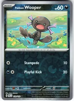 Paldean Wooper - 129/193 Pokemon SV02: Paldea Evolved Reverse Holo Common NM - Image 1