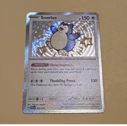 Pokemon Snorlax 202/091 SV: Paldean Fates Shiny Rare Holo Voraciousness - Image 1