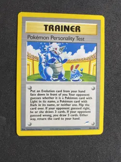 Pokemon Personality Test Trainer Pokemon TCG Neo Destiny 102/105 - Image 1