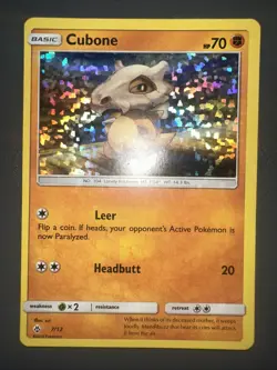 Pokemon TCG Cubone McDonald’s 2018 Promo 7/12 - Image 1
