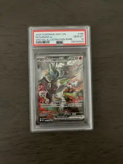 Pokemon Reshiram ex 166/086 White Flare Special Illustration Rare PSA 10 - Image 1