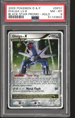 Pokemon Diamond & Pearl Promo Dialga Lv.X DP37 PSA 8 - Image 1