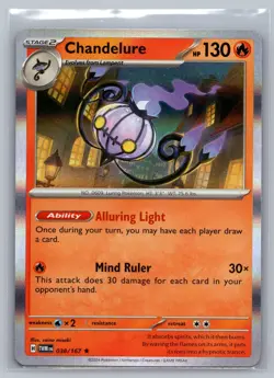Pokemon TCG SV06: Twilight Masquerade Chandelure 038/167 - Image 1