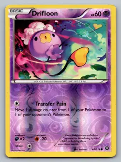 Pokemon TCG XY - Steam Siege Drifloon 46/114 Reverse Holo - Image 1