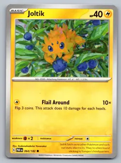 Pokemon TCG SV04: Paradox Rift Joltik 064/182 - Image 1