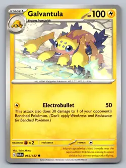 Pokemon TCG SV04: Paradox Rift Galvantula 065/182 - Image 1