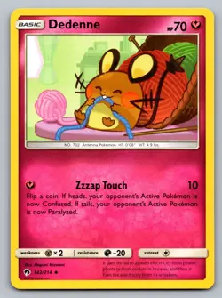 Pokemon TCG SM - Lost Thunder Dedenne (142) 142/214 - Image 1