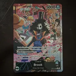 Bandai One Piece CCG Brook Leader OP15-022 Alternate Art Foil English 5000 - Image 1