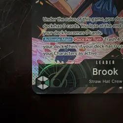 Bandai One Piece CCG Brook Leader OP15-022 Alternate Art Foil English 5000 - Image 3
