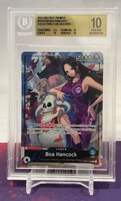 One Piece TCG: BGS 10 Boa Hancock #OP07-038 L MAGAZINE PROMO - Image 1