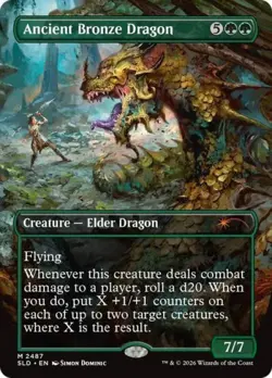 Ancient Bronze Dragon -Foil Near Mint MTG Secret Lair - Image 1