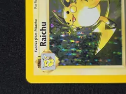 Pokemon TCG Raichu Holo Card 014/102 Base Set - Image 2