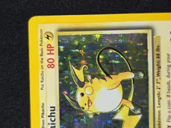 Pokemon TCG Raichu Holo Card 014/102 Base Set - Image 3