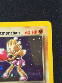 Rocket’s Hitmonchan 11/132 Pokemon TCG Gym Heroes Holo Foil SWIRL Rare Card - Image 3