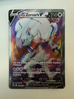 Hisuian Zoroark V SWSH297 Black Star Promo Full Art Holo Pokemon TCG Card - Image 1