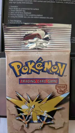 HEAVY 21.5G Pokemon TCG Fossil Booster Pack Zapdos Artwork 11 Cards WOTC 1999 - Image 4