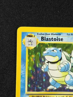 Pokemon BLASTOISE BASE SET Unlimited Rare Holographic Card 2/102 - Image 2
