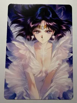 SEXY HEROINE WAIFU Sailor Saturn SAILOR MOON ACG PREMIUM HOLOFOIL CARD NM - Image 2