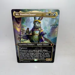 Ms. Bumbleflower (Borderless) 3 Commander: Bloomburrow Magic: The Gathering LP - Image 1