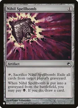 Nihil Spellbomb - The List - Magic The Gathering - MTG - Image 1