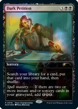 MTG Dark Petition - Foil (Game Day & Store Championship Promo), NM-Mint, English - Image 1