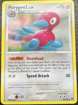 Porygon2 49/106 Pokemon TCG Diamond & Pearl Great Encounters Reverse Holo MINT - Image 1